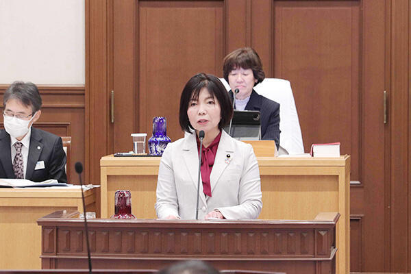 麻田県議が第３６６回定例県議会で一般質問に登壇　特別支援学校の地域交流などについて県の姿勢をただす