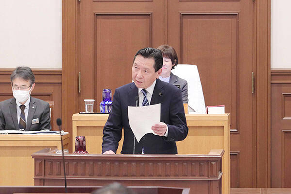 岸本県議が第３６６回定例県議会で一般質問に登壇　加古川市のインフラ整備などについて県の考えをただす