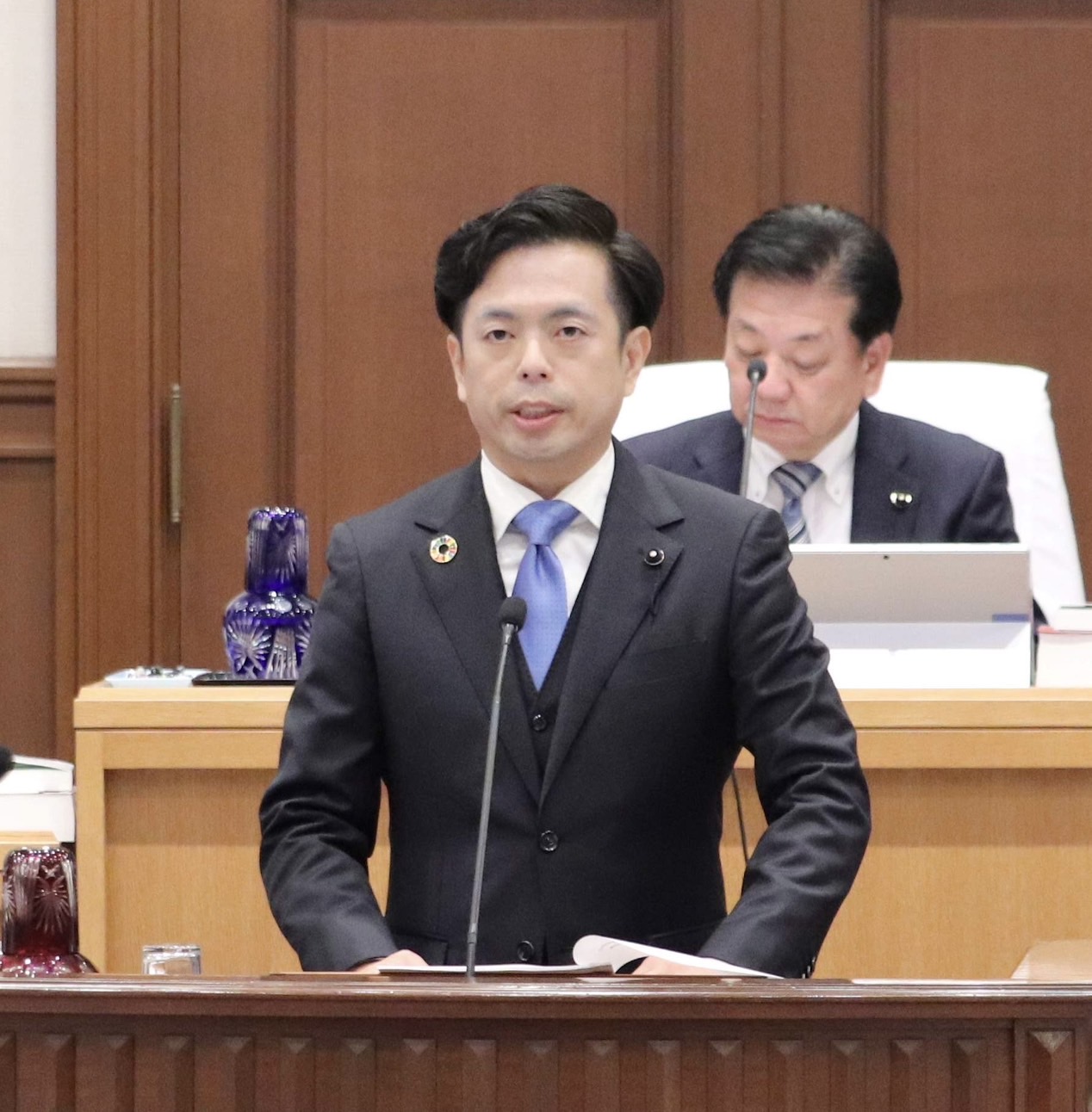 371回定例議会に大塚議員が登壇 地域包括や医療格差是正等について県に質疑