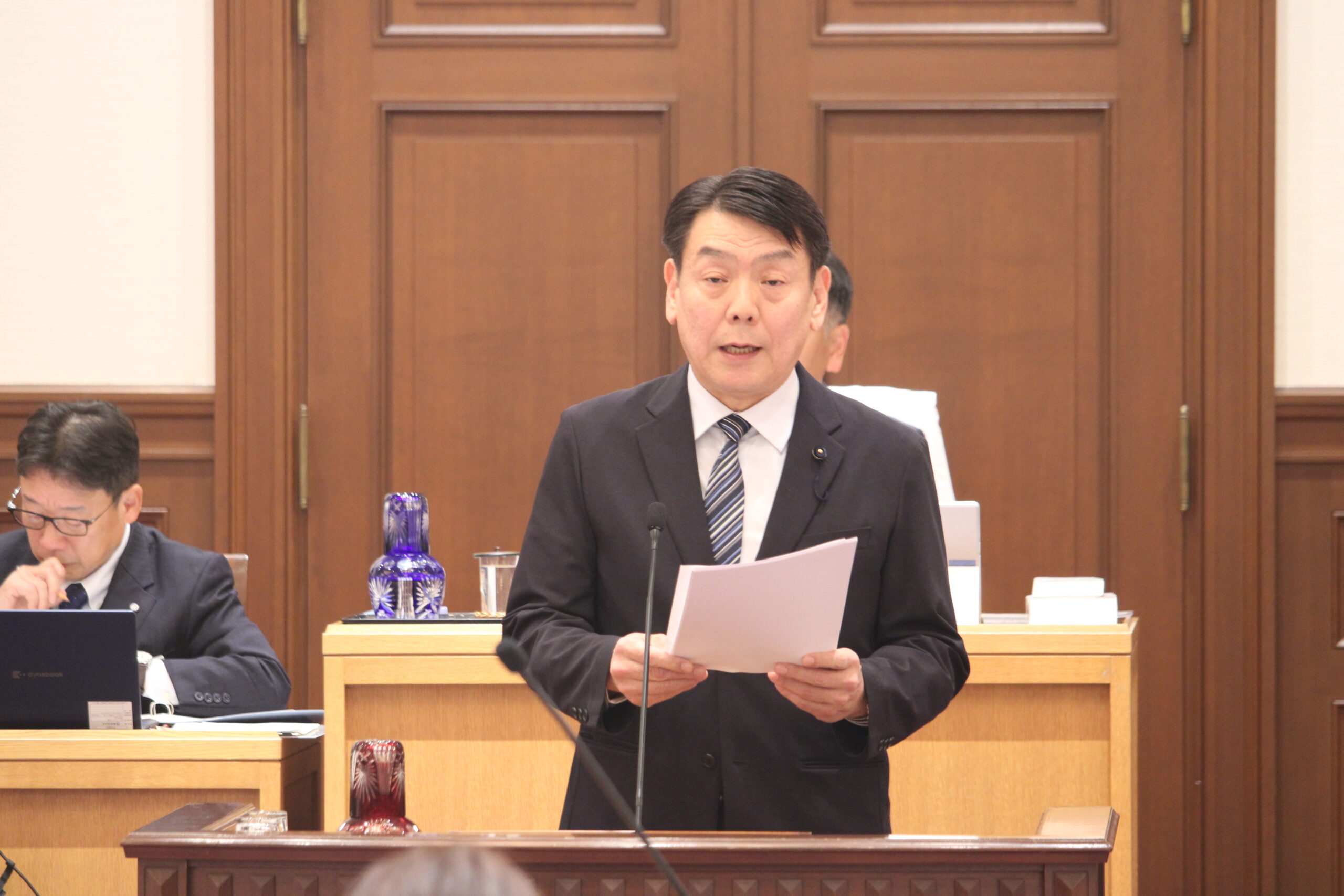 第374回定例県議会において越田 浩矢県議が代表質問